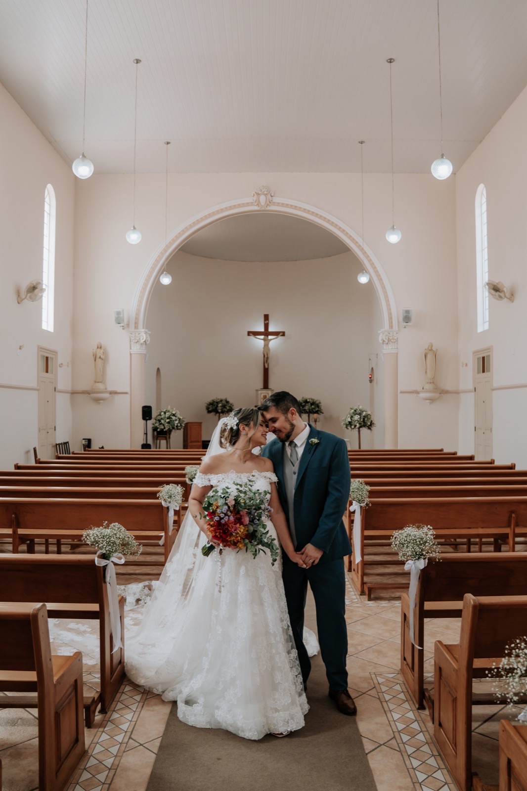Mariana e Luis Felipe no casamento